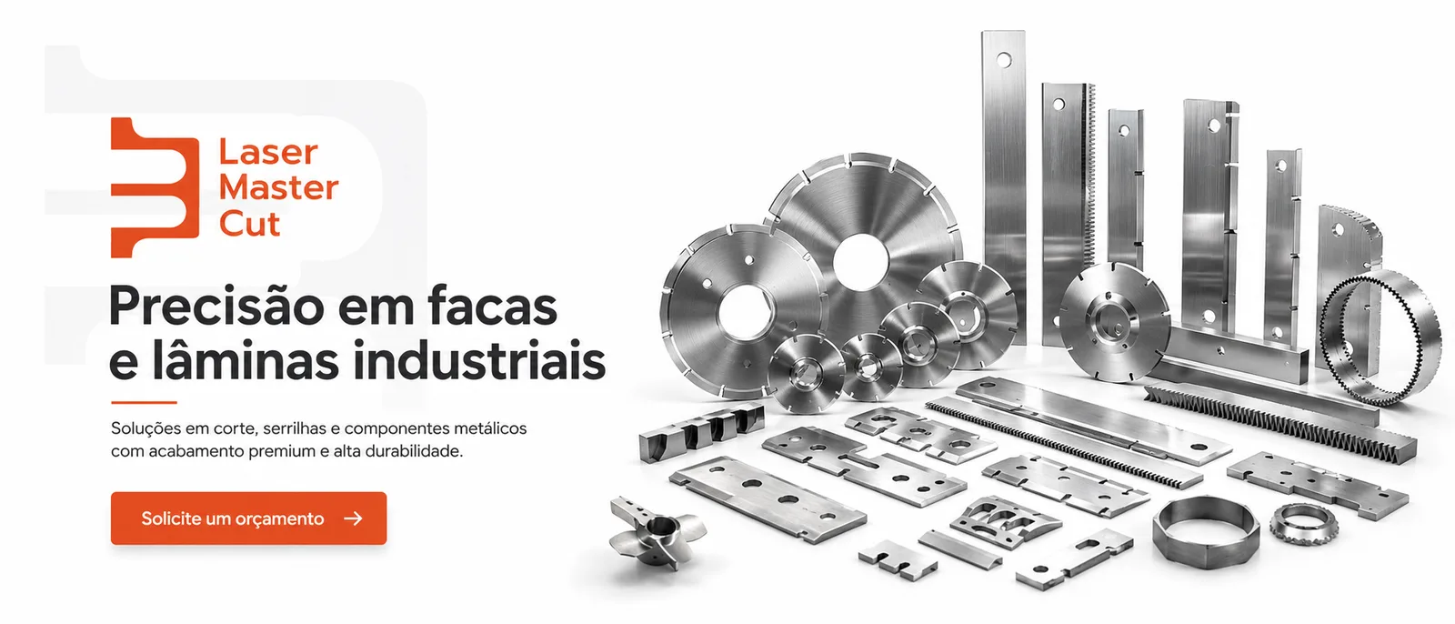 Precisão em facas e lâminas industriais — Laser Master Cut